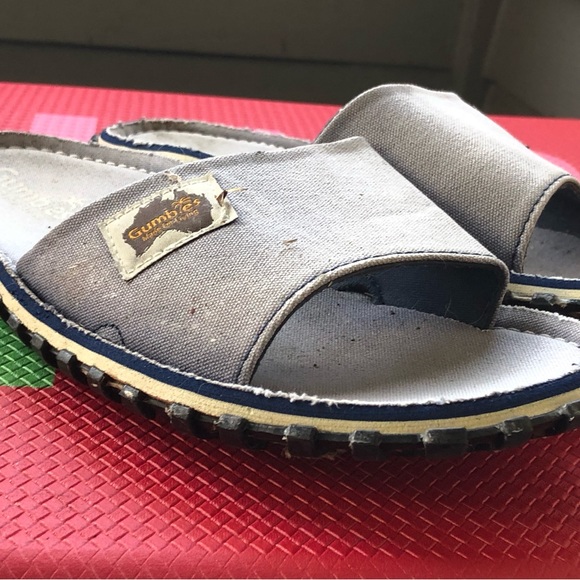 Gumbies DUCKBILL Toe Post Sandals Beach Surfer Summer Flip Flops Size 8/9 - Picture 11 of 13